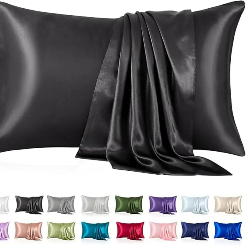 Pack de nuit Satin(Bonnet + Chouchou +Taies d'oreiller)