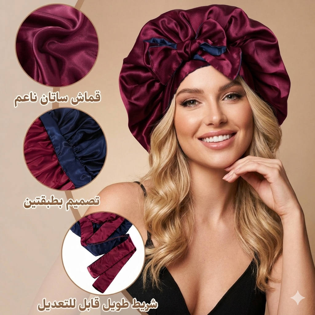 Bonnet en satin  (بوني  من الساتان  الاسباني) 1200 DA